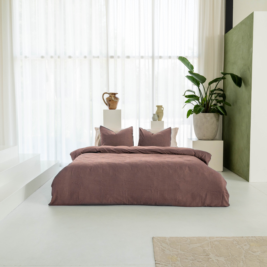 Kayori dekbedovertrek Ochi Tencel© 100% tencel mauve