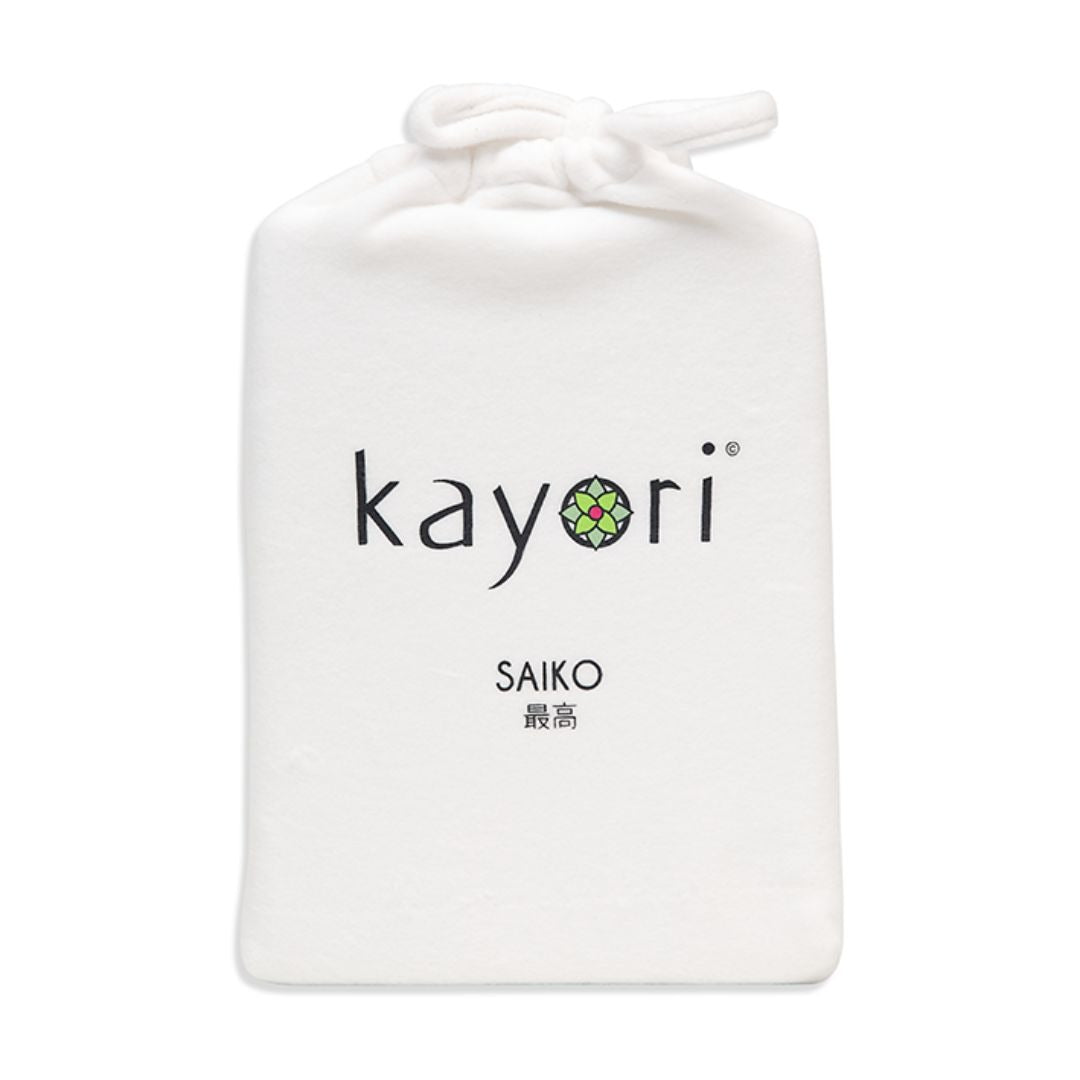 Kayori kussensloop molton Saiko – 100% katoen – wit