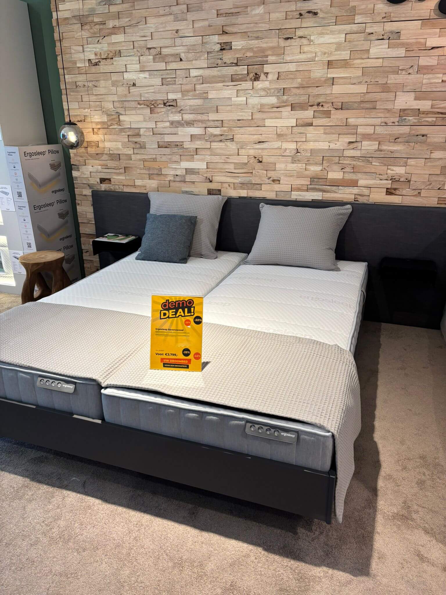 Ergosleep Ravenswood Bed - 180x210cm (Harderwijk)