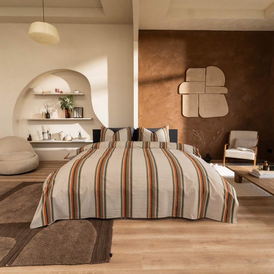 Kayori dekbedovertrek Agui Tencel 100% tencel taupe