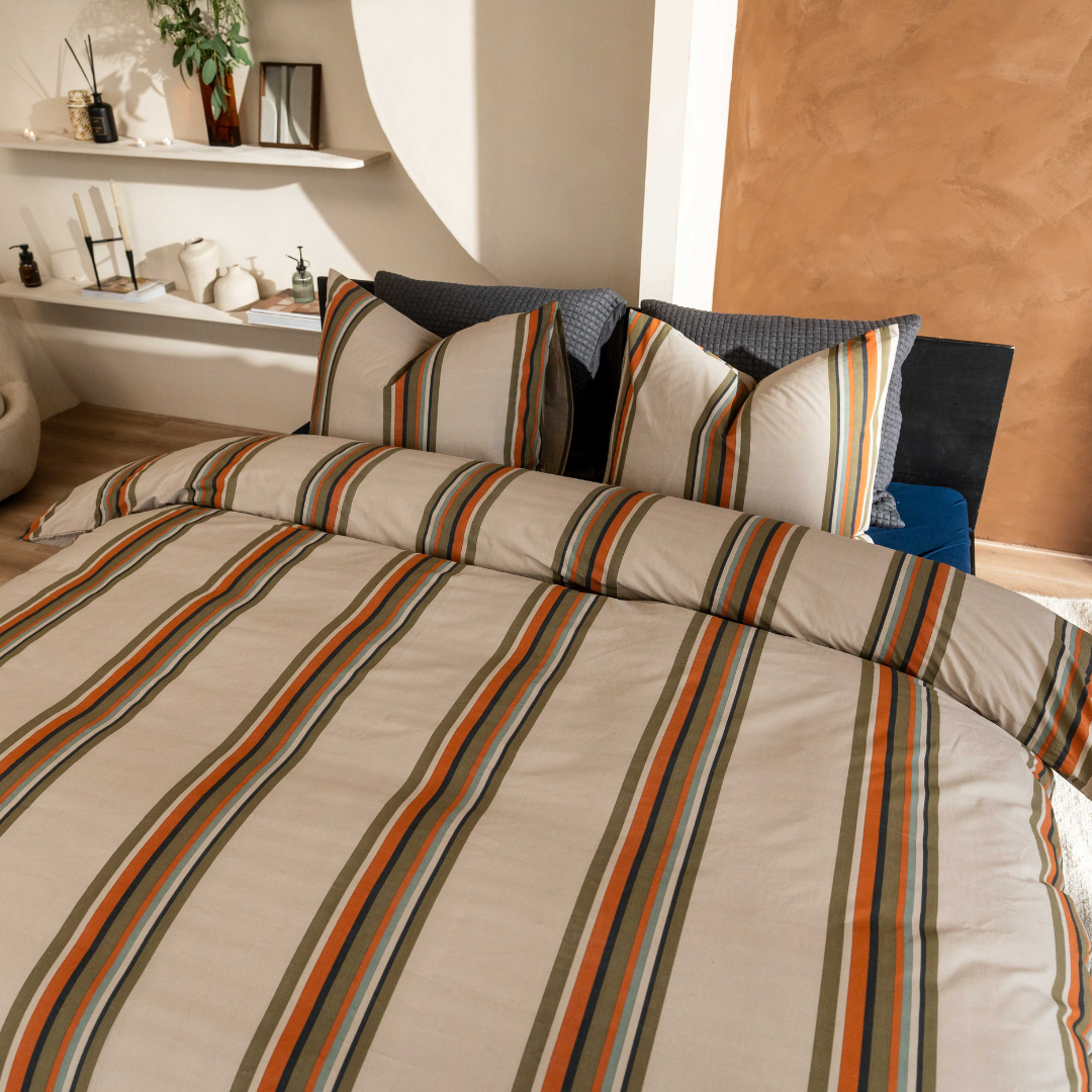 Kayori dekbedovertrek Agui – 100% tencel – taupe