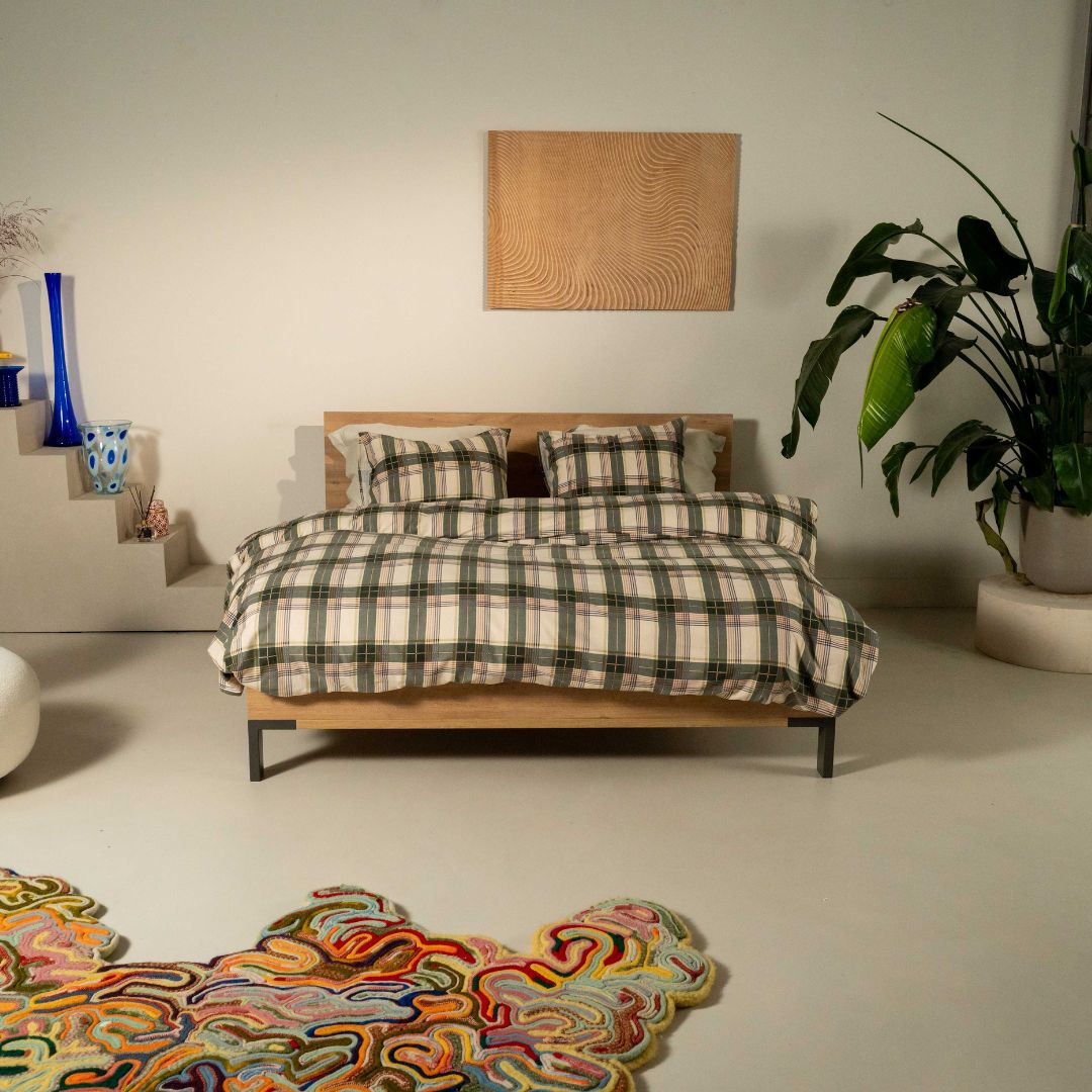 Kayori dekbedovertrek Betsu Flanel 100% katoen zand