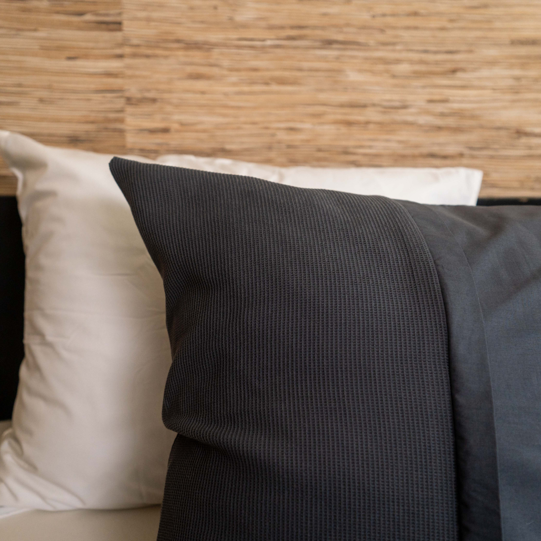 Kayori dekbedovertrek Erimo Katoen 100% katoen antraciet