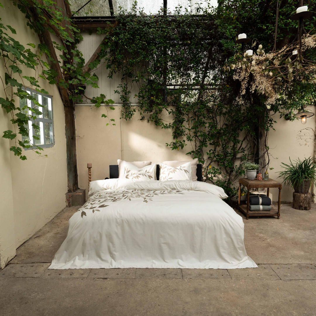 Kayori dekbedovertrek Habo Katoen 100% katoen zand