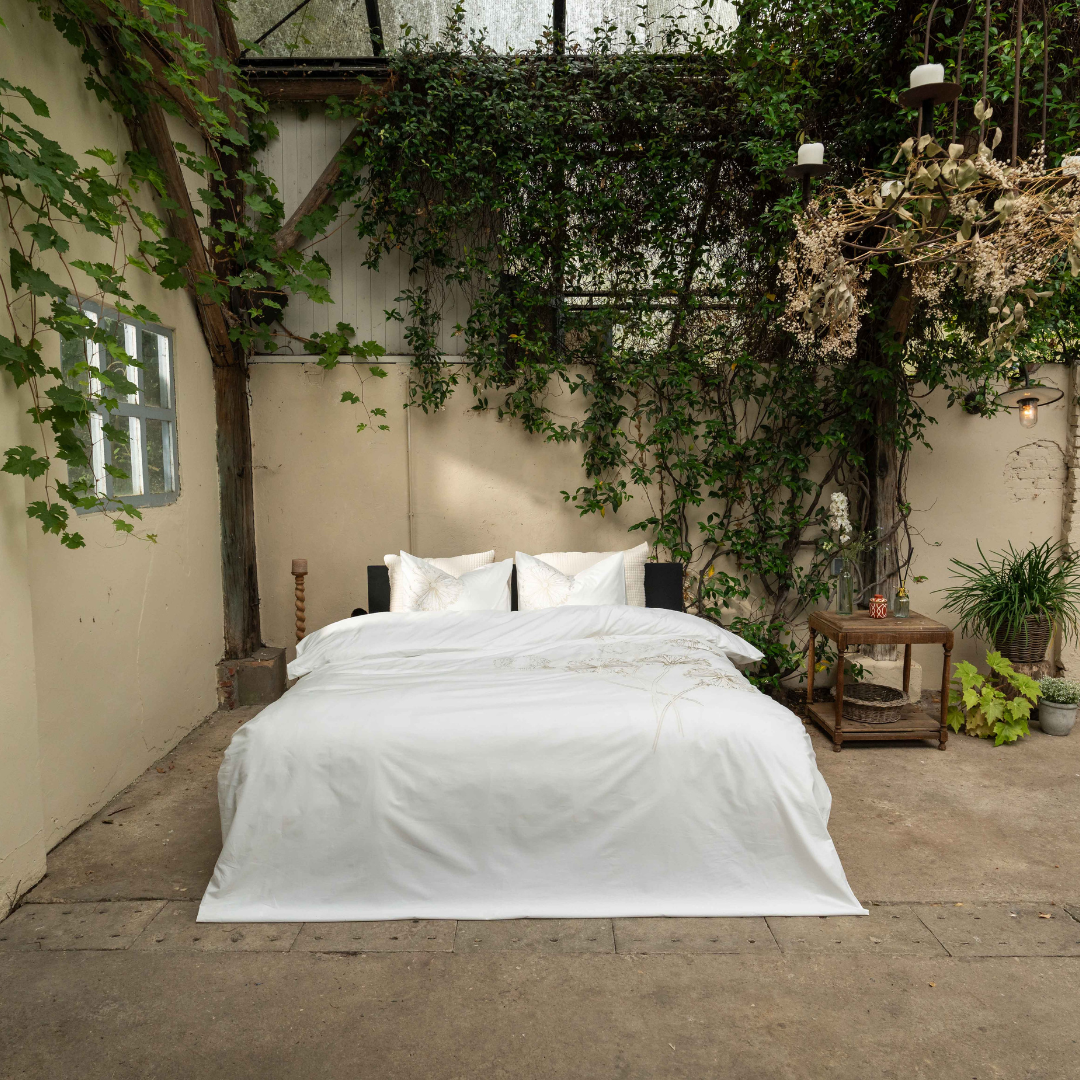 Kayori dekbedovertrek Huni Katoen 100% katoen wit