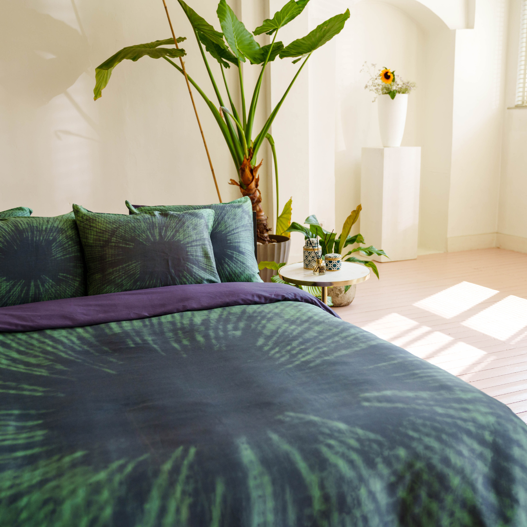 Kayori dekbedovertrek Kinjou Tencel 100% tencel groen