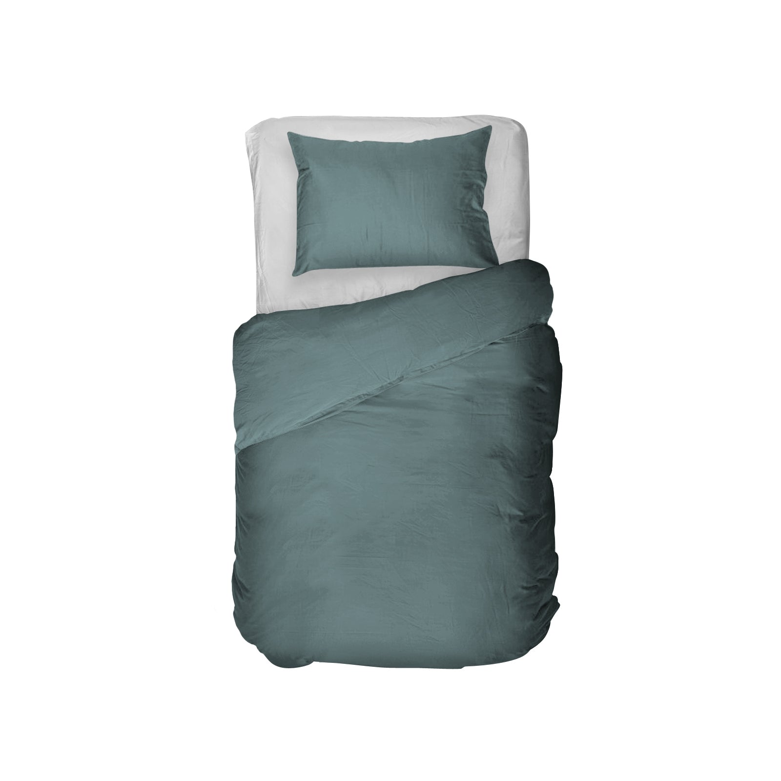 Kayori dekbedovertrek Kiyo Tencel© 100% tencel petrol