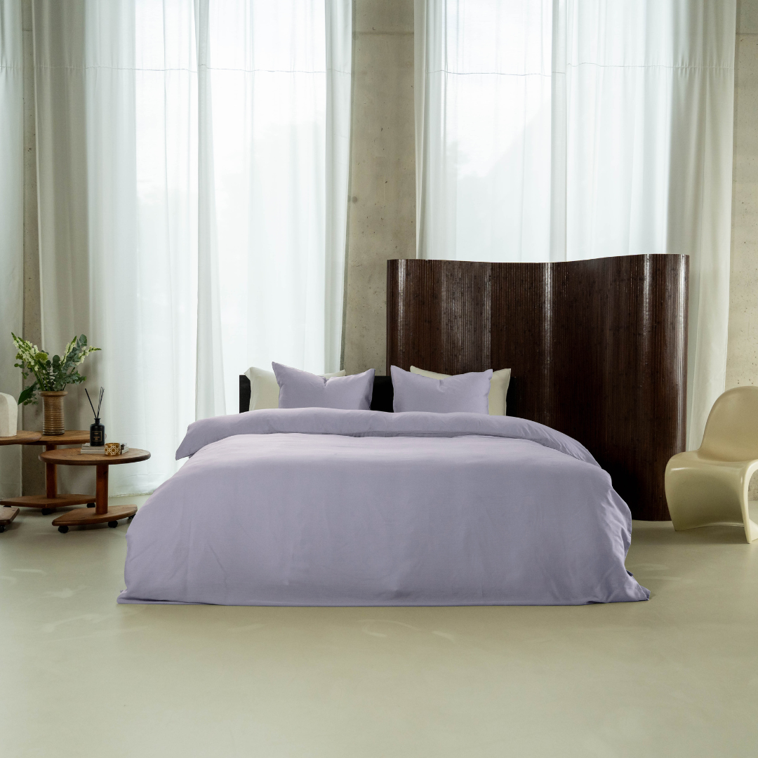 Kayori dekbedovertrek Kiyo Tencel© 100% tencel lila