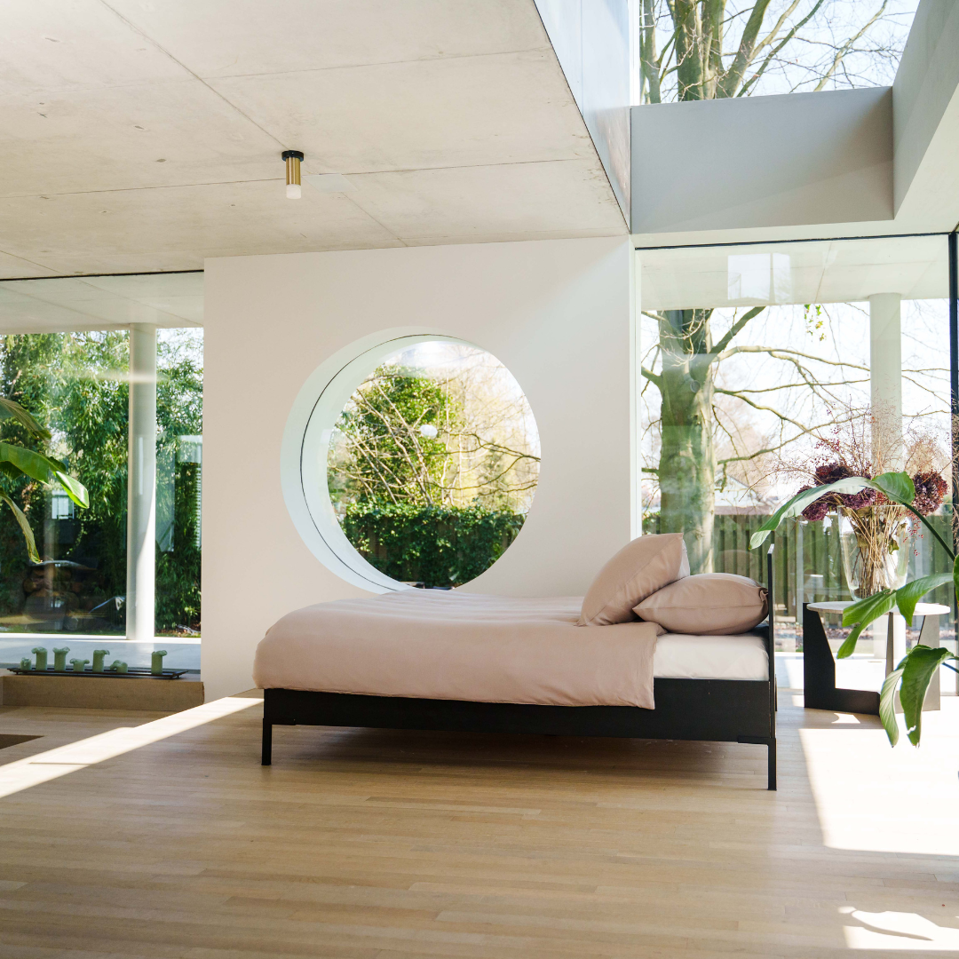 Kayori dekbedovertrek Kiyo Tencel© 100% tencel taupe