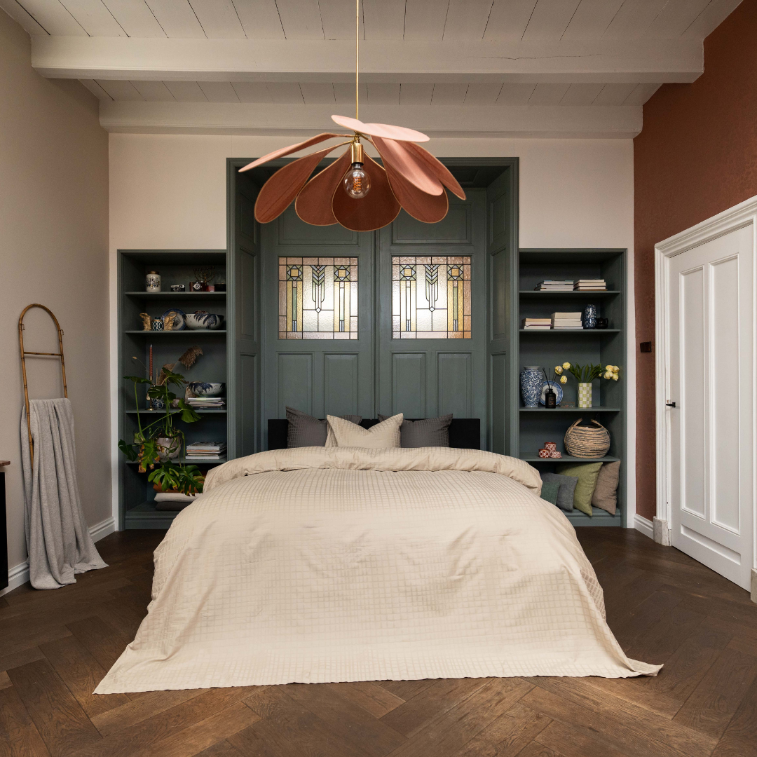 Kayori dekbedovertrek Kora Katoensatijn 100% katoen taupe