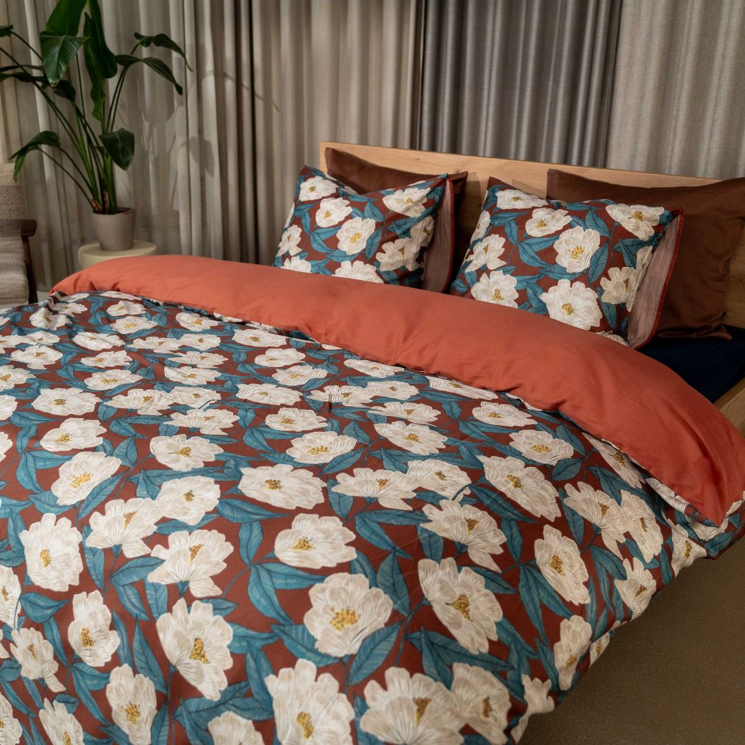 Kayori dekbedovertrek Makoto Katoensatijn 100% katoen