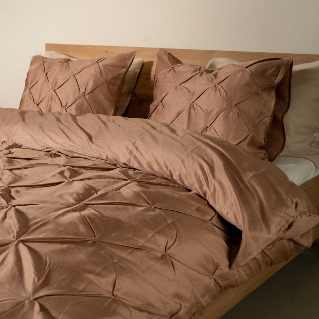 Kayori dekbedovertrek Matsu Katoensatijn 100% katoen oudroze