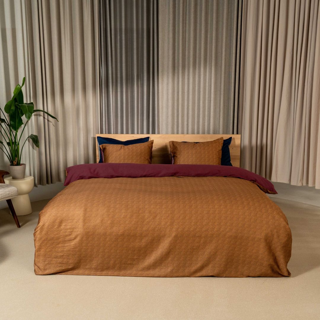 Kayori dekbedovertrek Miyo – 100% katoensatijn – mauve
