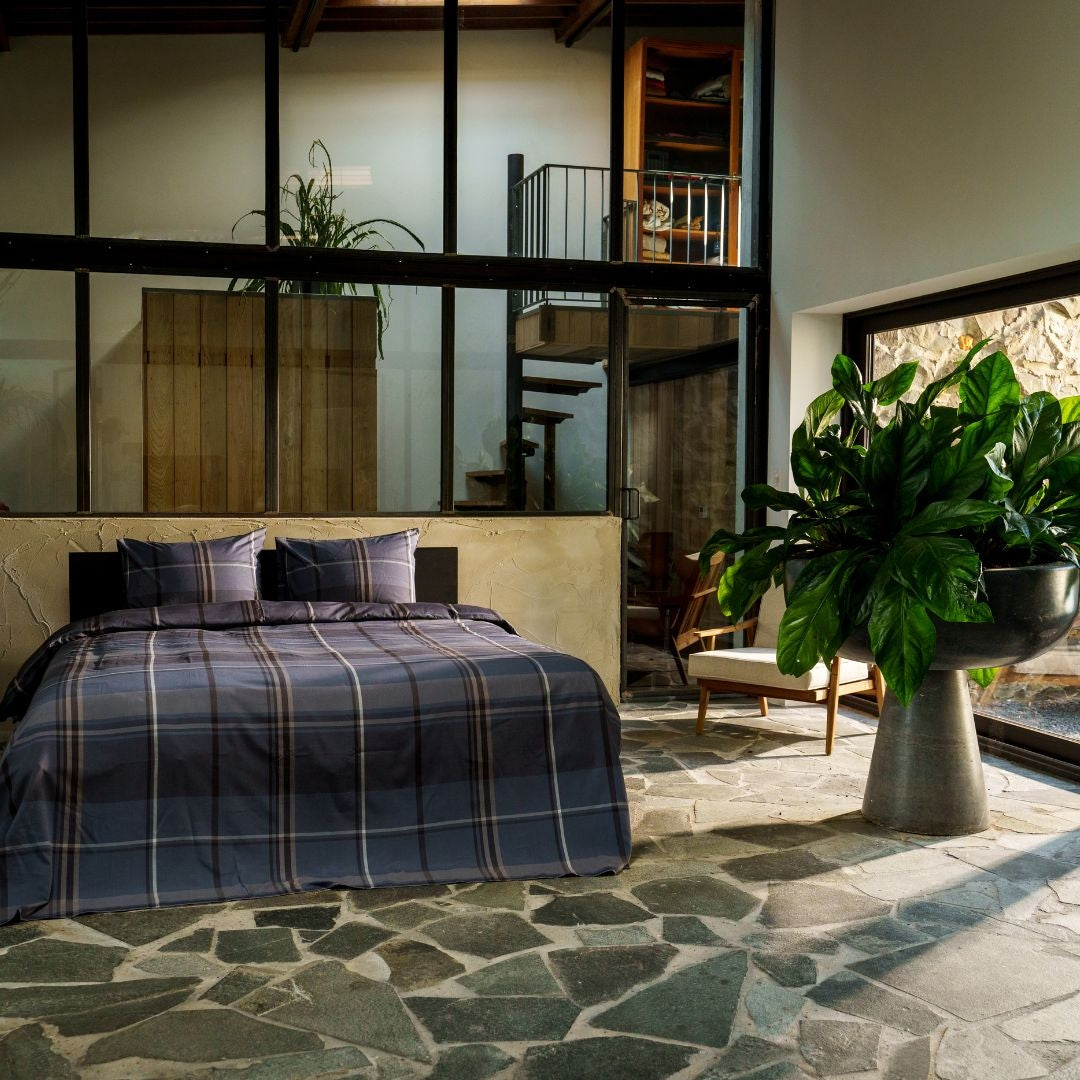 Kayori dekbedovertrek Mondo Tencel© 100% tencel antraciet