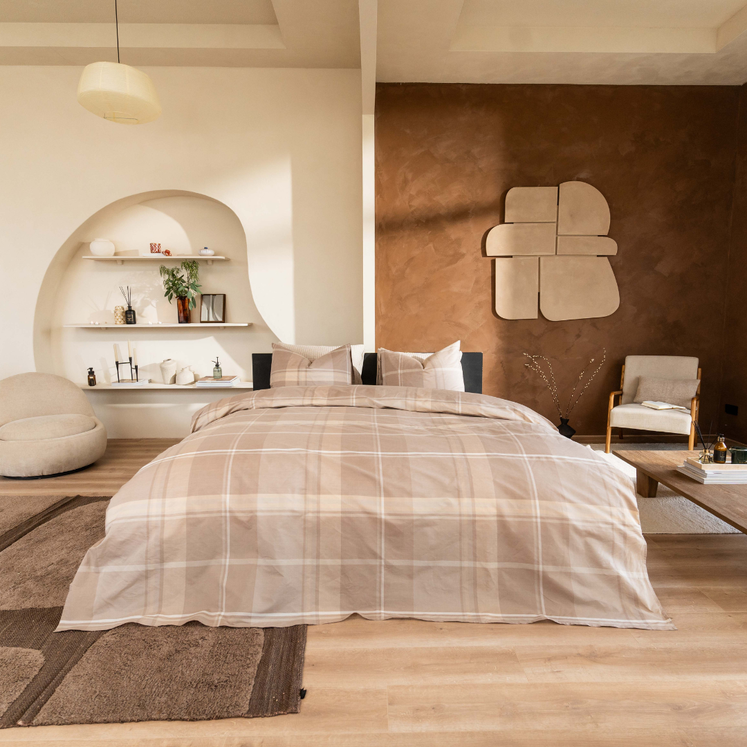 Kayori dekbedovertrek Mondo Tencel 100% tencel zand