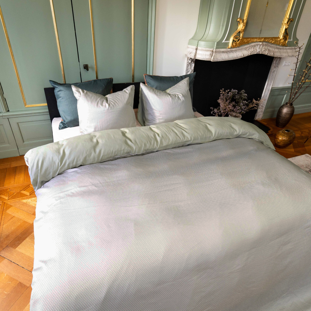 Kayori dekbedovertrek Myoko Katoensatijn 100% katoen zand