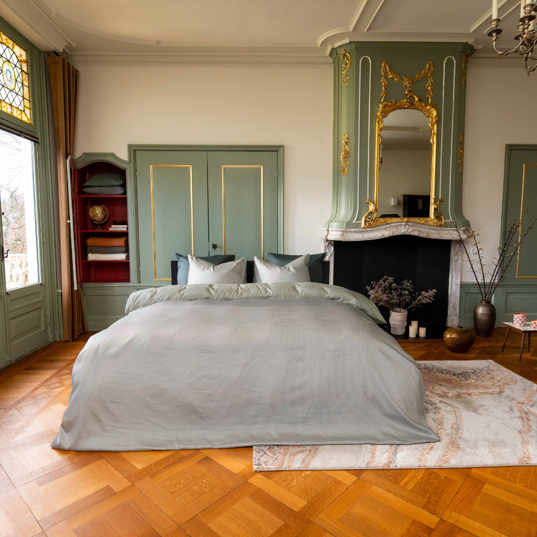 Kayori dekbedovertrek Myoko Katoensatijn 100% katoen zand