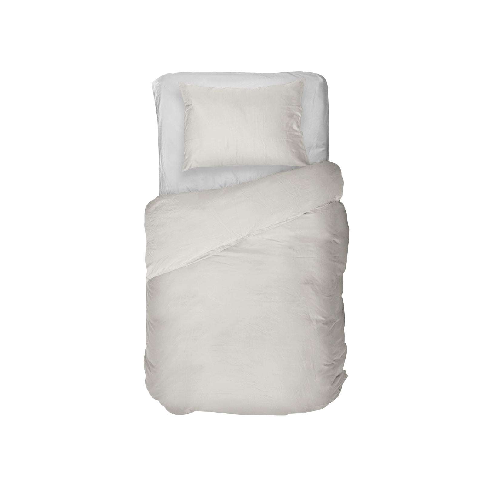 Kayori dekbedovertrek Naka – 100% katoen – offwhite