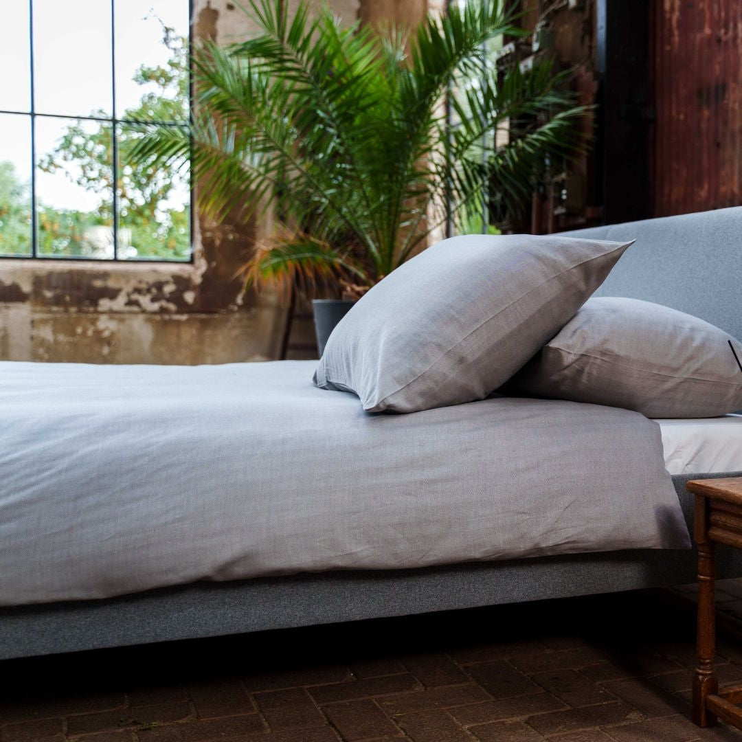 Kayori dekbedovertrek Naka Katoen 100% katoen antraciet