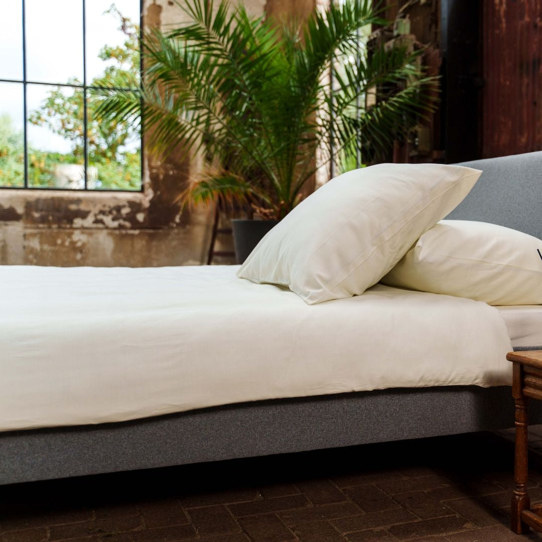 Kayori dekbedovertrek Naka Katoen 100% katoen offwhite