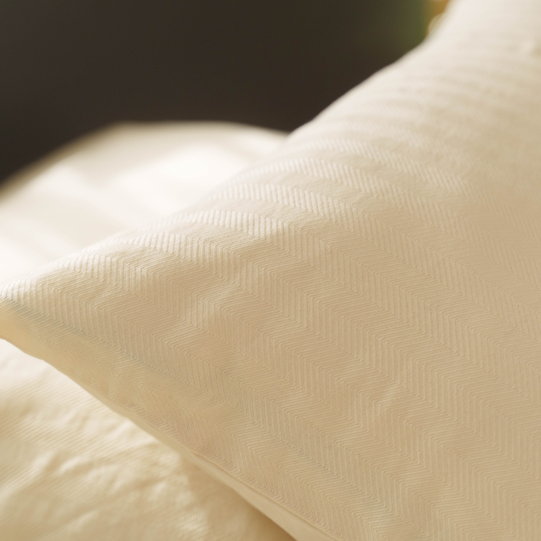 Kayori dekbedovertrek Nani Linnen mix van linnen en katoen offwhite