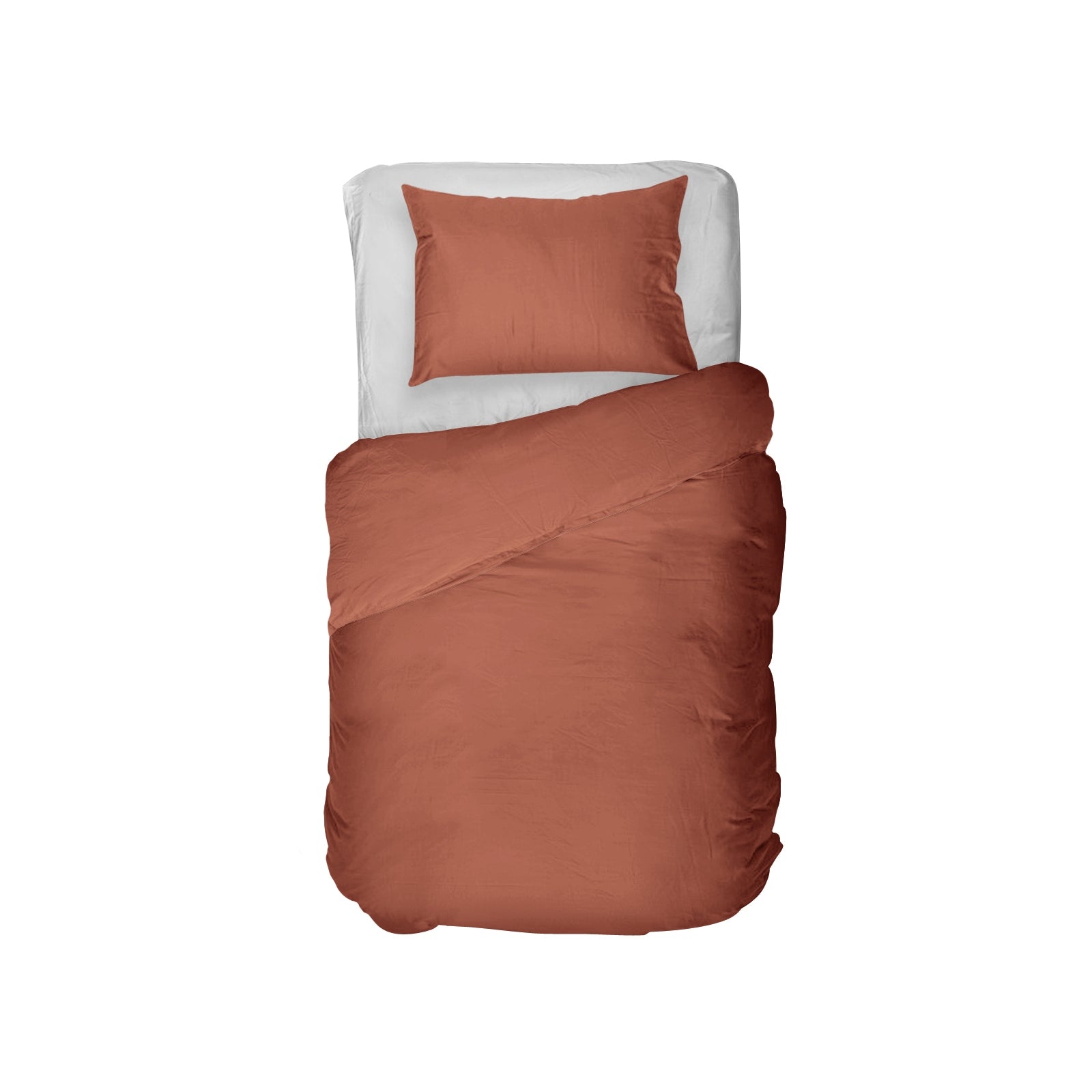 Kayori dekbedovertrek Nikaya – 100% tencel – brick