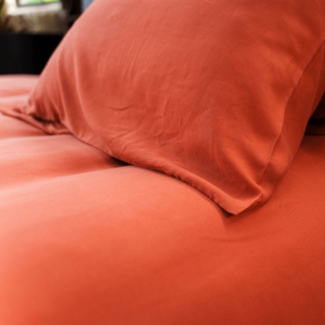 Kayori dekbedovertrek Nikaya Tencel 100% tencel brick