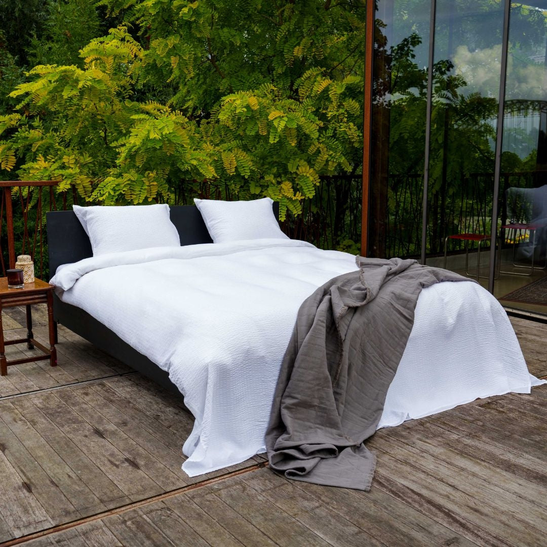 Kayori dekbedovertrek Ochi Tencel 100% tencel wit