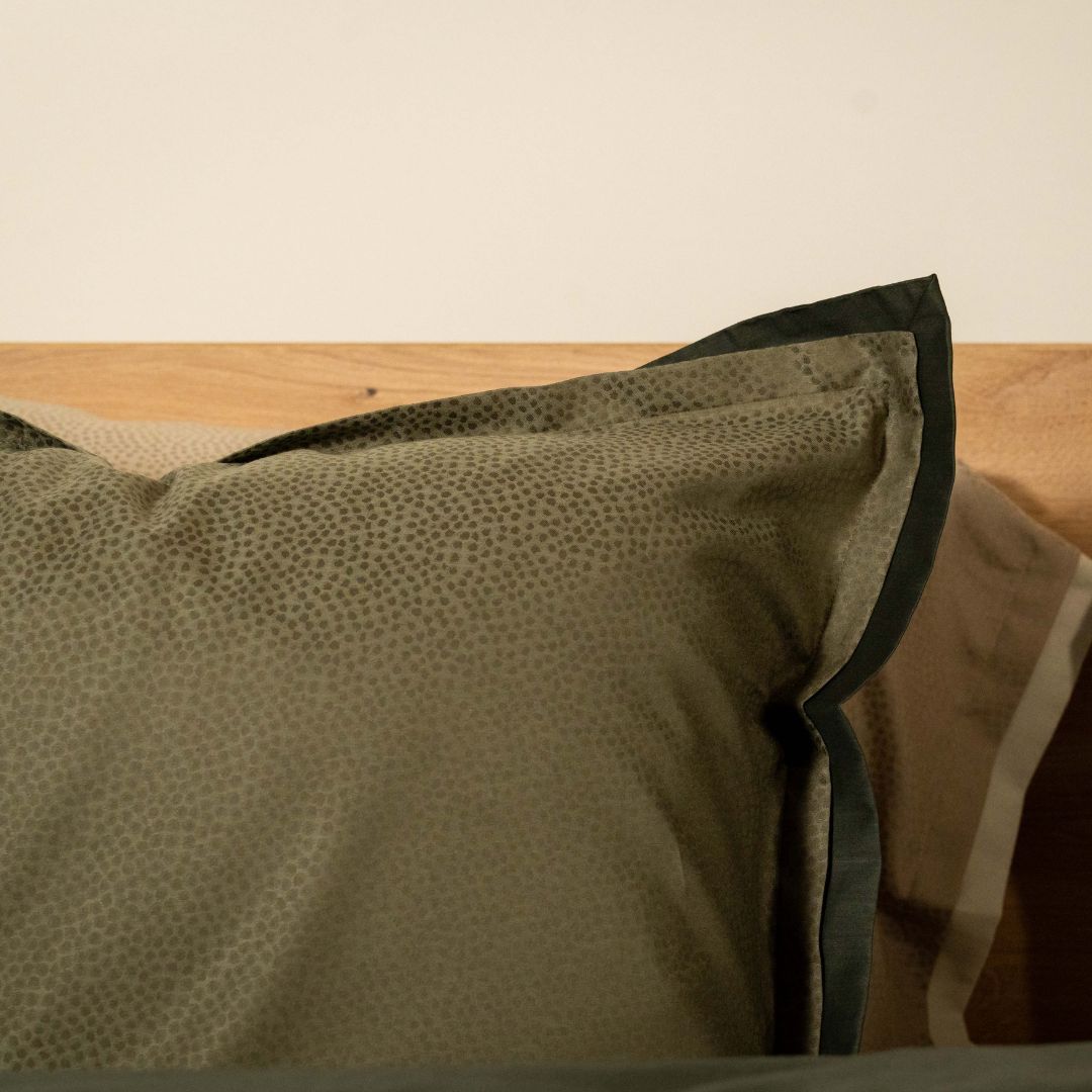 Kayori dekbedovertrek Rauso – 50% tencel 50% katoen – groen