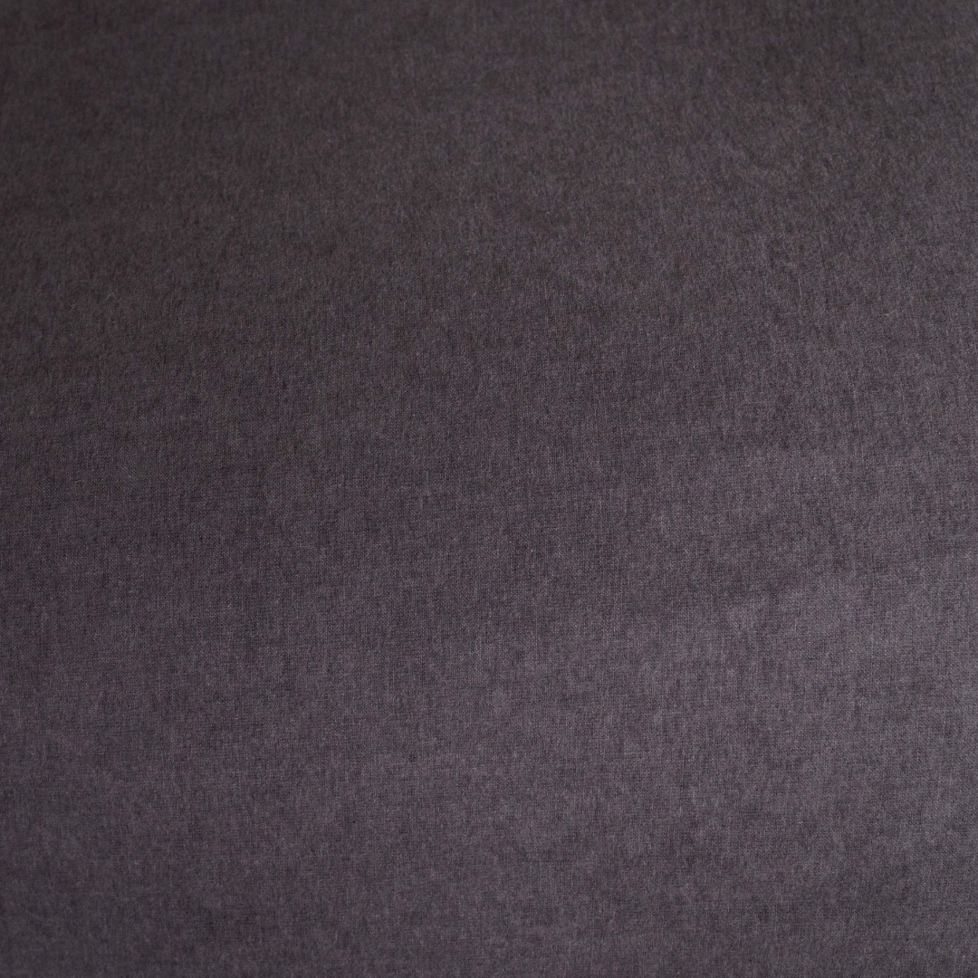 Kayori kussensloop Showa 2 stuks mix van flanel en katoen antraciet