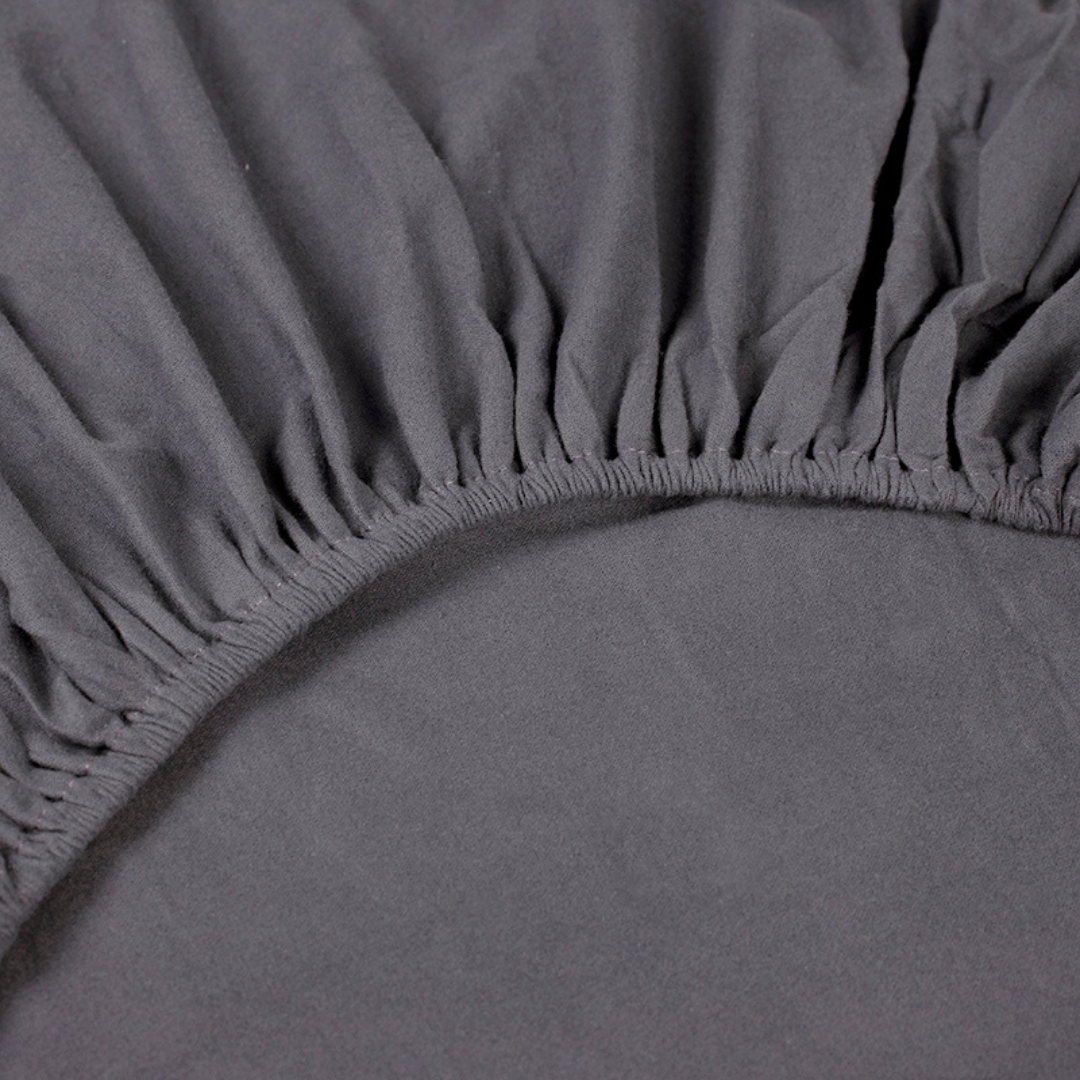 Kayori dekbedovertrek Showa HSL Flanel mix van flanel en katoen antraciet