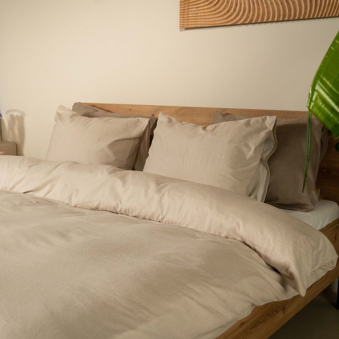 Kayori dekbedovertrek Susa Flanel 100% katoen offwhite