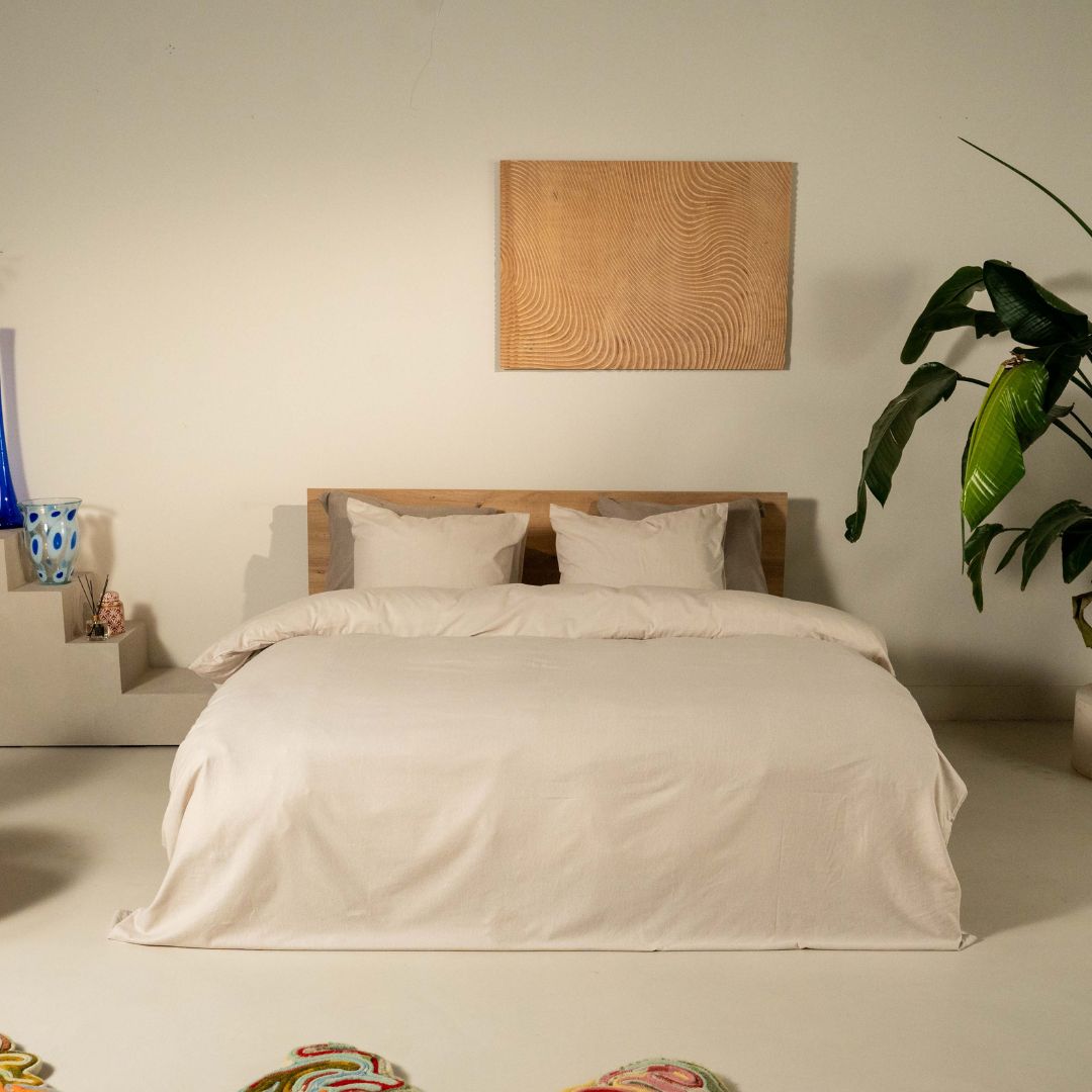 Kayori dekbedovertrek Susa Flanel 100% katoen offwhite