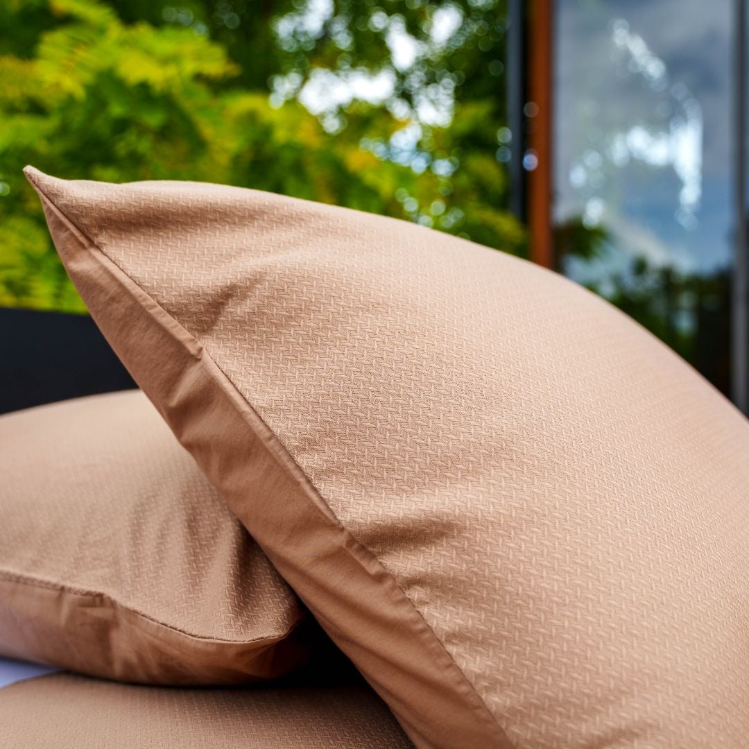 Kayori dekbedovertrek Watari Linnen 100% katoen mokka