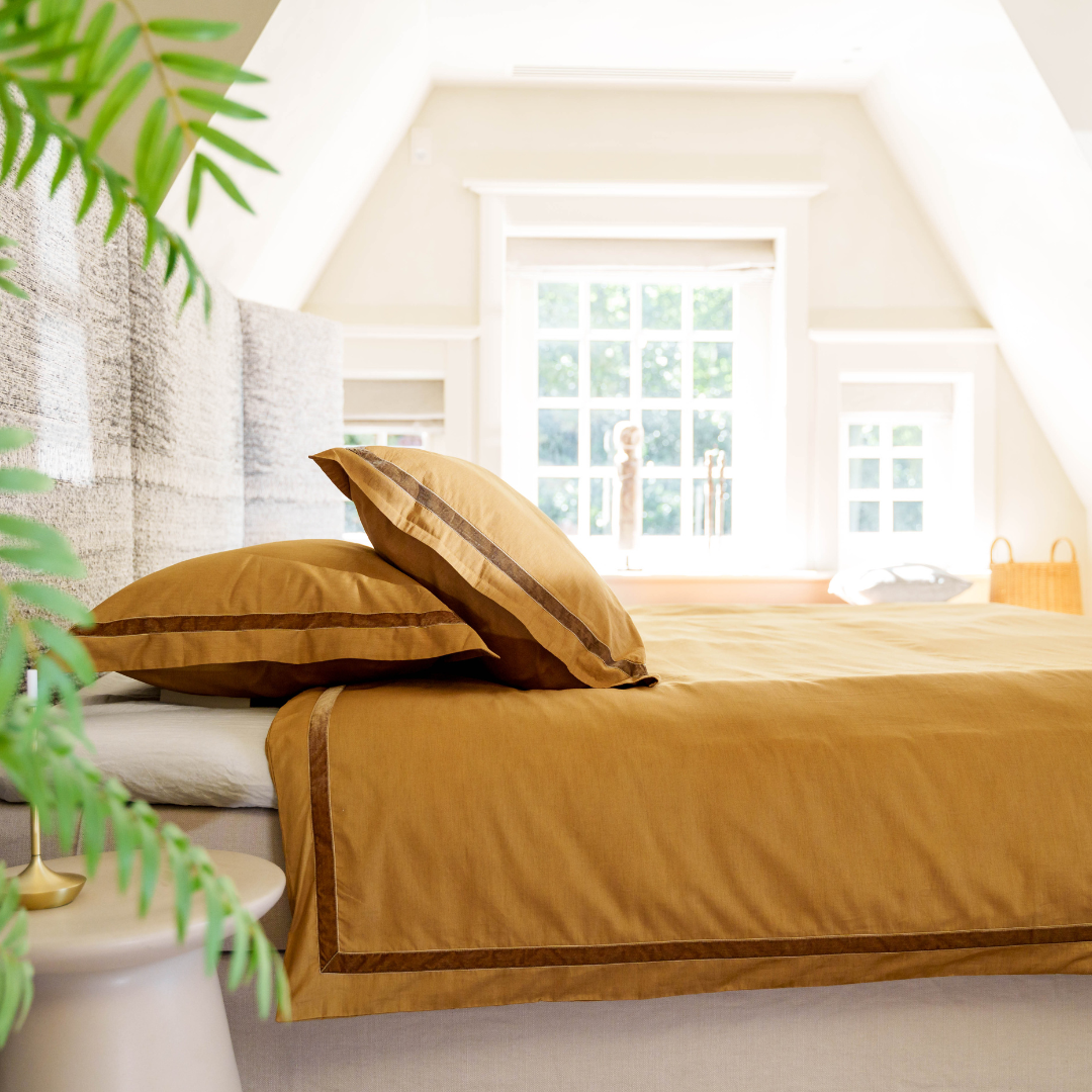 Kayori dekbedovertrek Yamato Katoenperkal 100% katoen goud