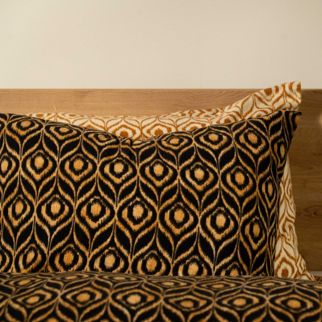 Kayori dekbedovertrek Yra Flanel 100% katoen zwart