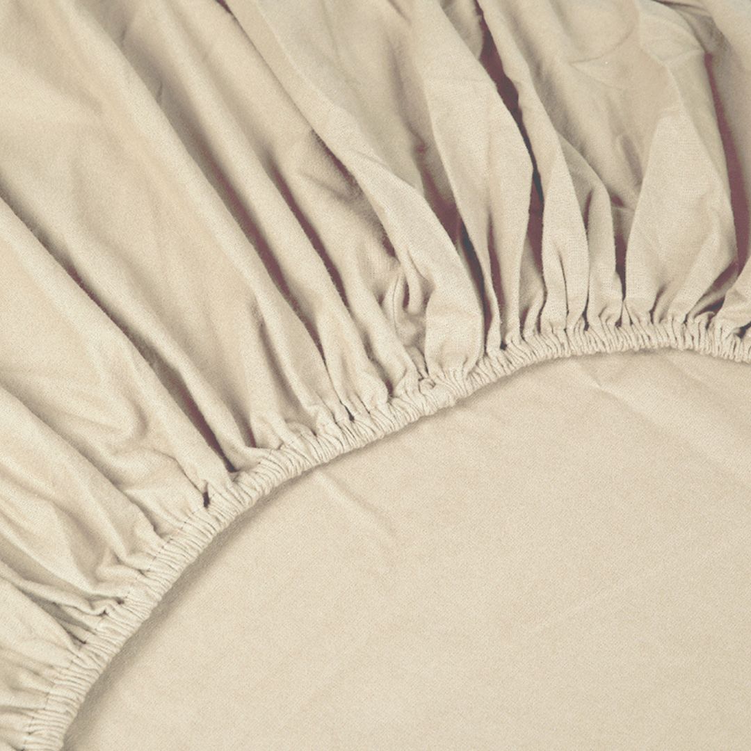 Kayori dekbedovertrek Showa Topper HSL Flanel mix van flanel en katoen offwhite